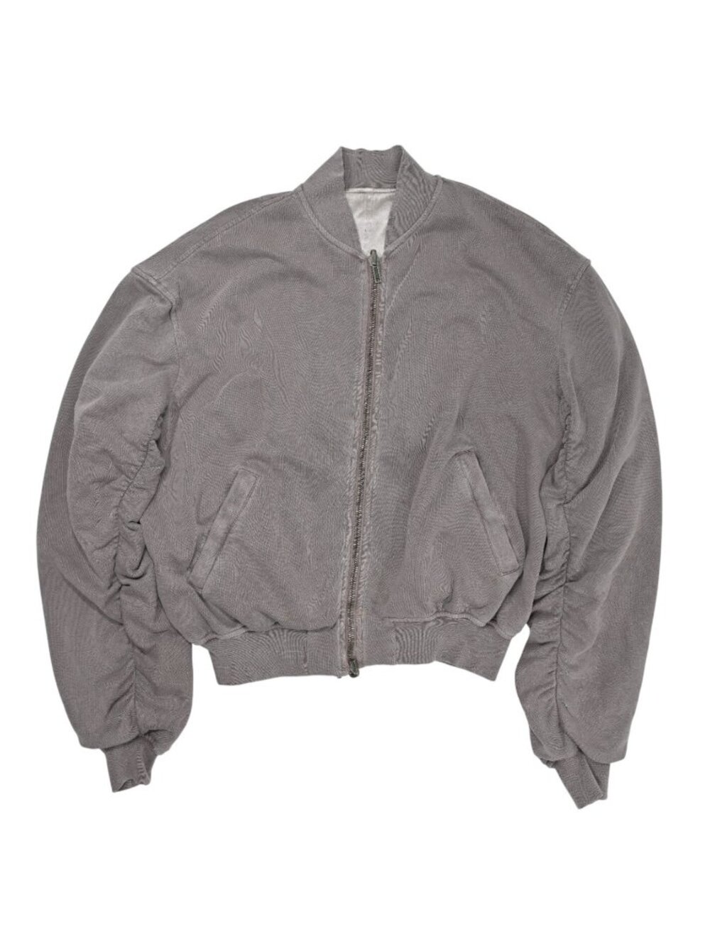 Haider Ackermann Reversible Perth Bomber in Washed Grey Cotton